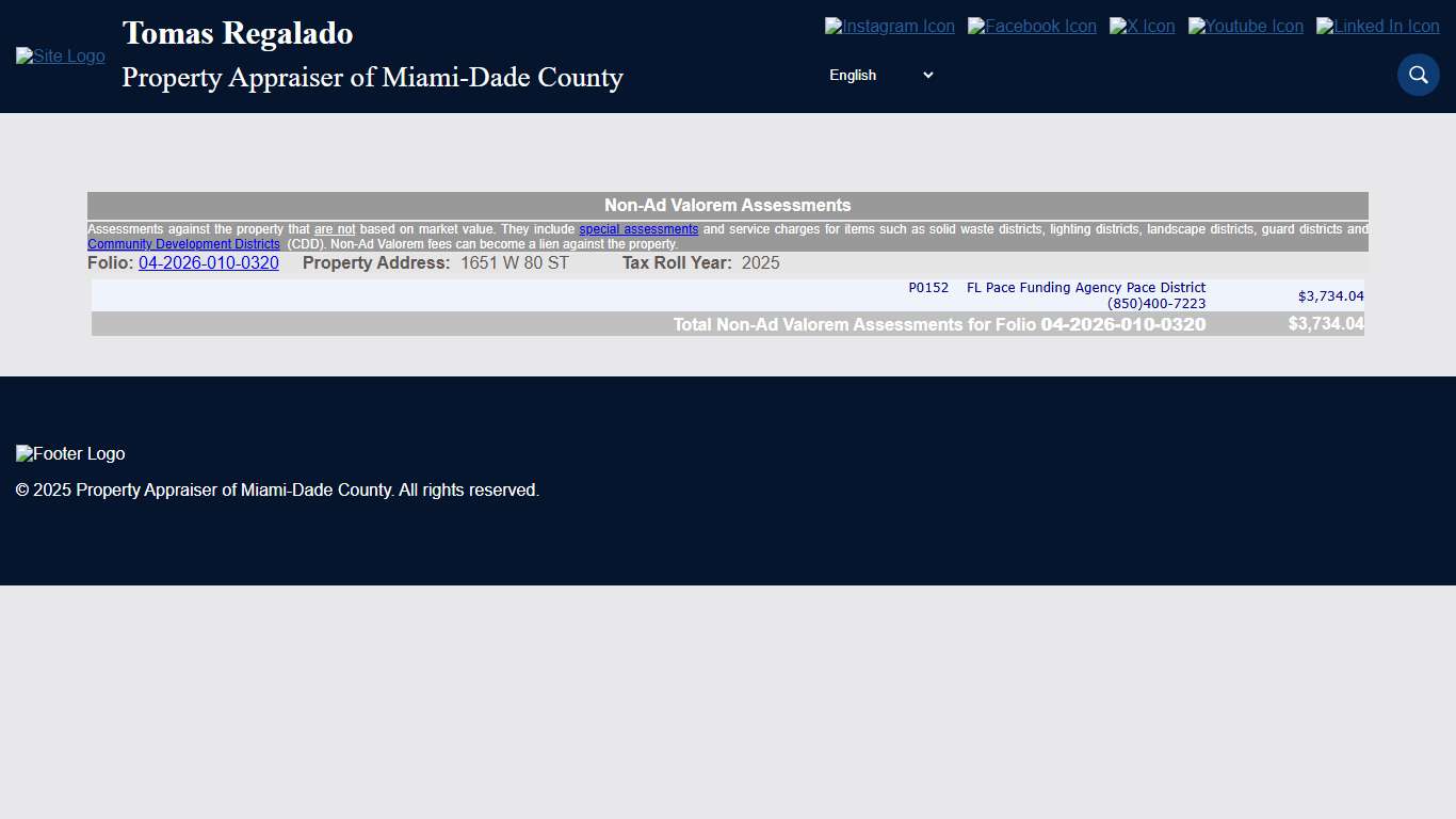 Property Appraiser of Miami-Dade County - Taxes