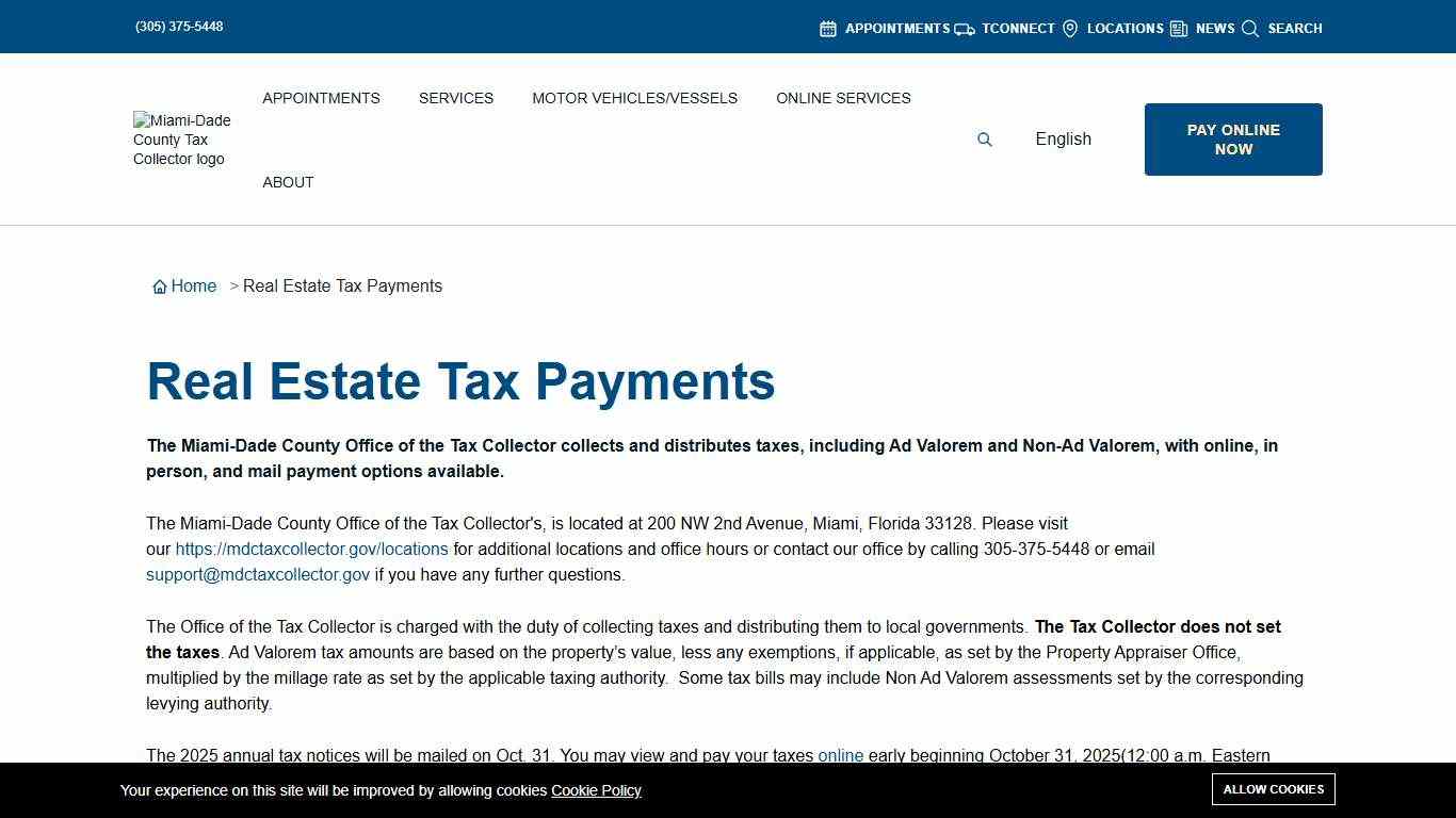 Real Estate Tax Payments